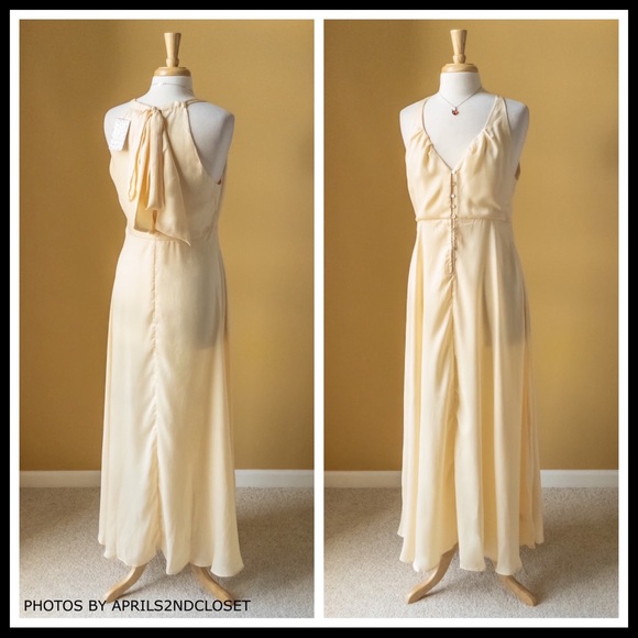 FREE PEOPLE BOHO FLOWY V-NECK MAXI SUN DRESS A2C - Picture 3 of 14